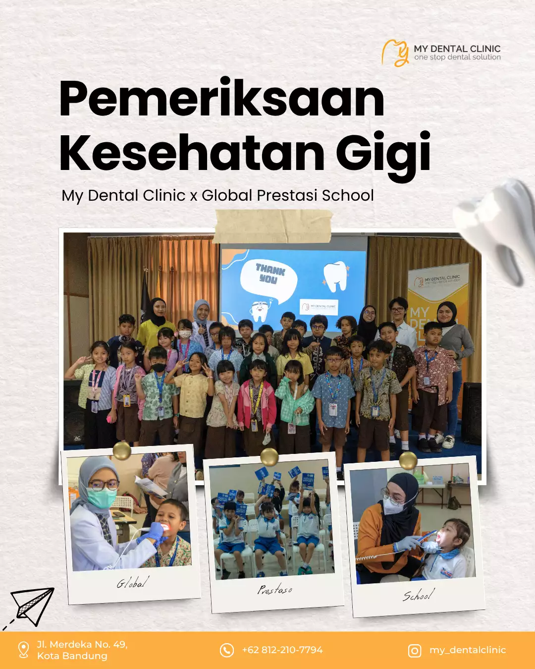 Dental Check Up bersama Global Prestasi School 